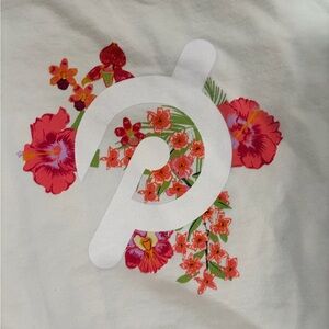 Peloton Cream Sweatshirt with Floral Accents